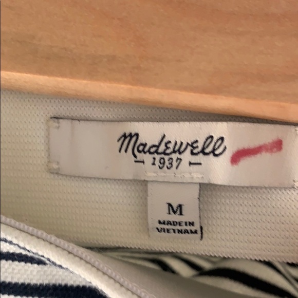 Madewell Eventide Striped Side Zip Skirt Medium - Picture 6 of 15
